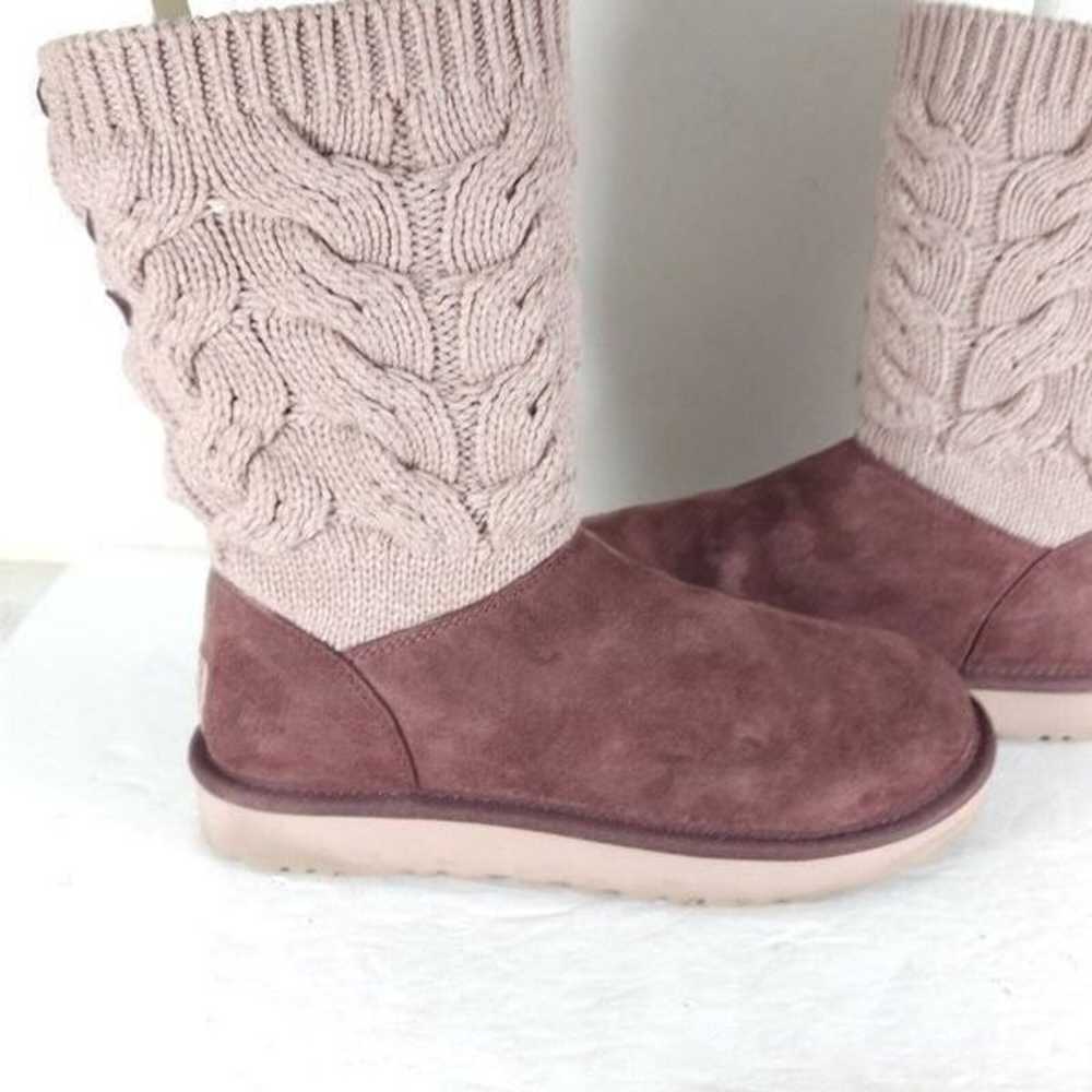 Ugg Women's Kiandra US 8 Pink Luxe Cotton Knit Br… - image 6