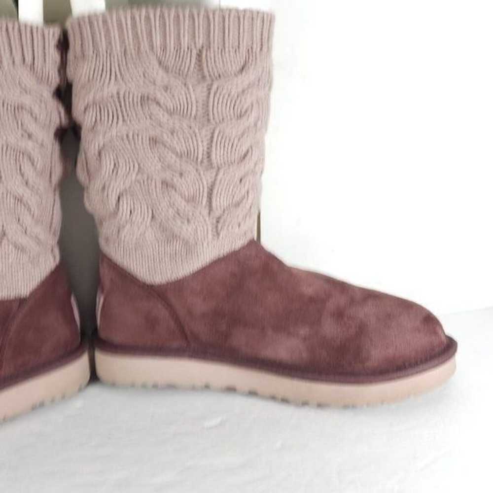 Ugg Women's Kiandra US 8 Pink Luxe Cotton Knit Br… - image 9