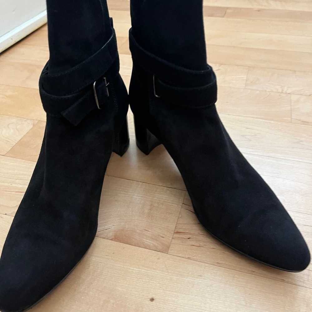 Manolo black suede Booties-39 1/2-$1295 - image 1