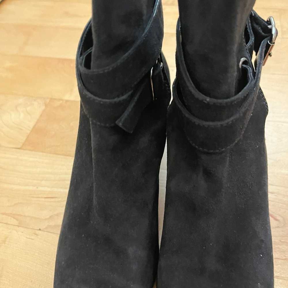 Manolo black suede Booties-39 1/2-$1295 - image 5