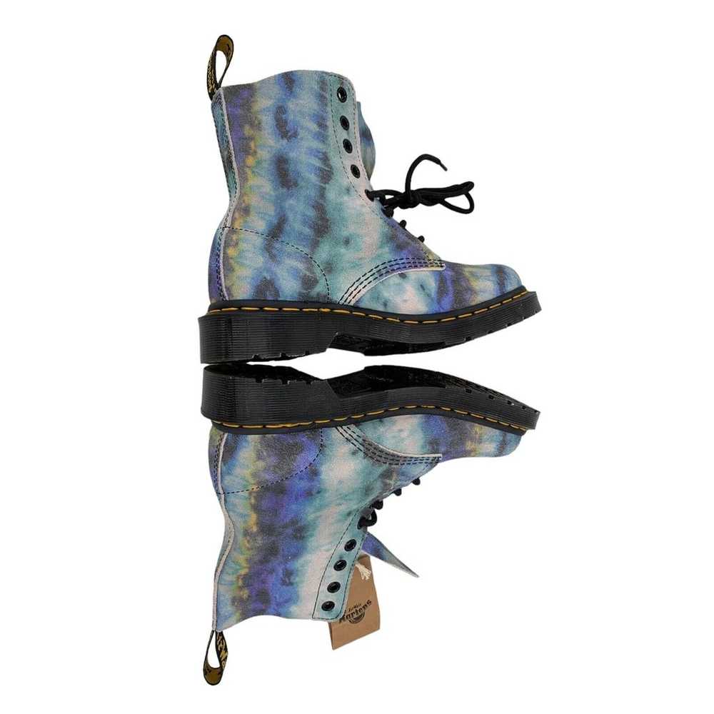 Dr Doc Martens Combat Boots Pascal Blue 1460 Tumb… - image 4