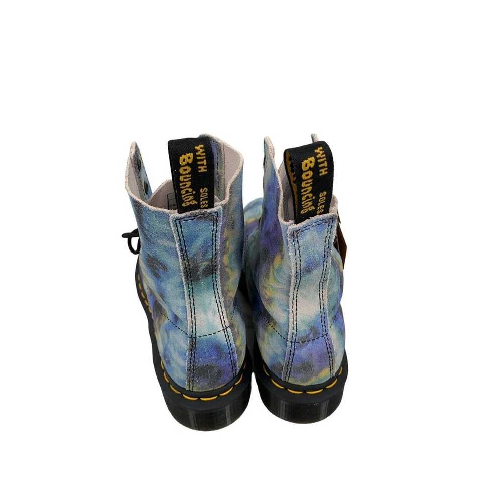 Dr Doc Martens Combat Boots Pascal Blue 1460 Tumb… - image 5