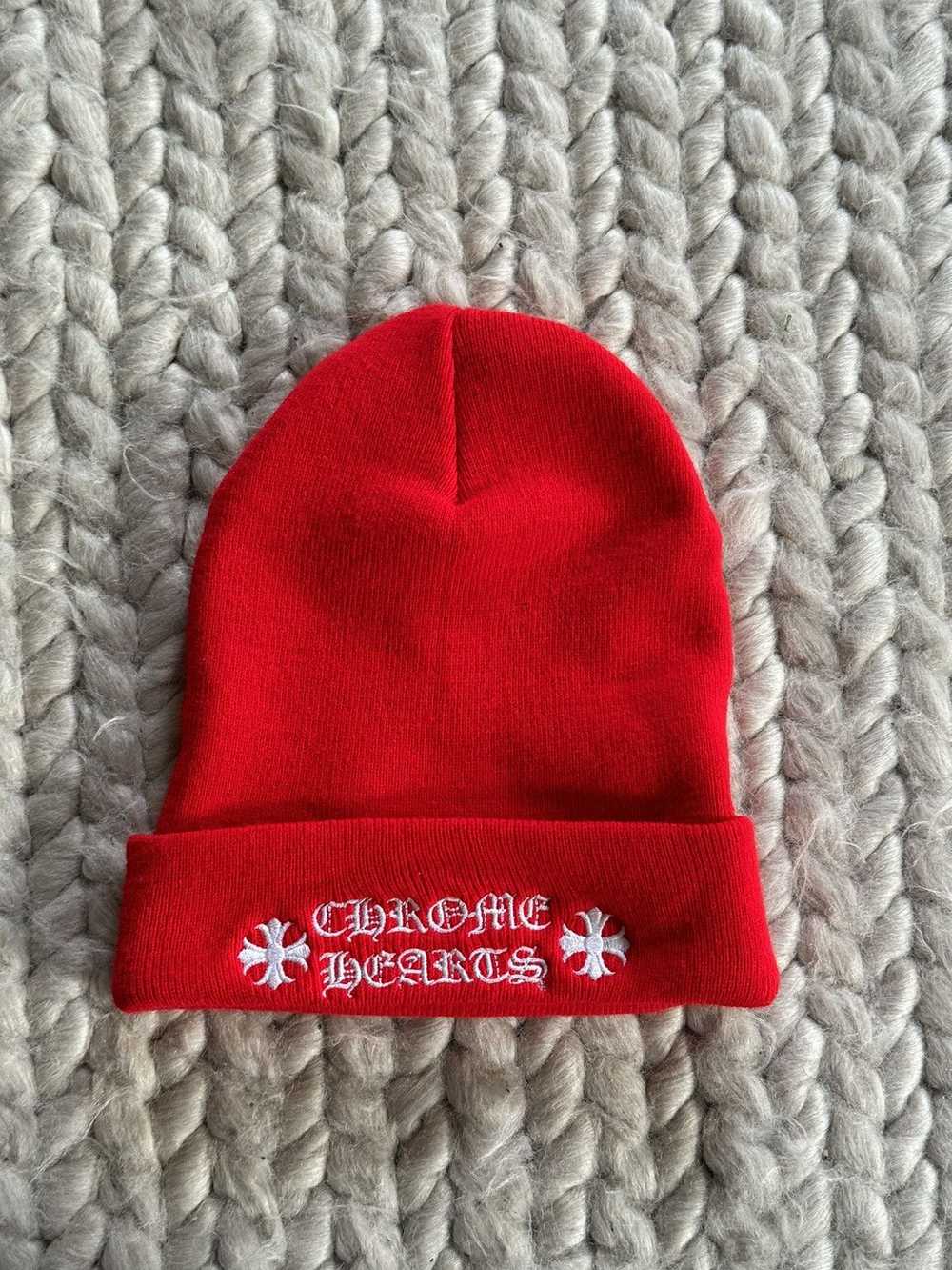 Chrome Hearts ⭐️RED CHROME HEARTS BEANIE⭐️ - image 1