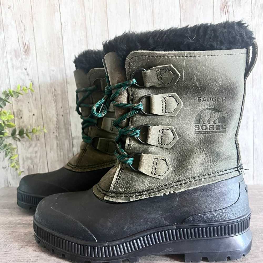 Sorel Badger Winter Boots Size 7 - image 1