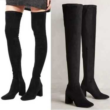 Jeffrey Campbell Black Suede Cienega Boots - image 1