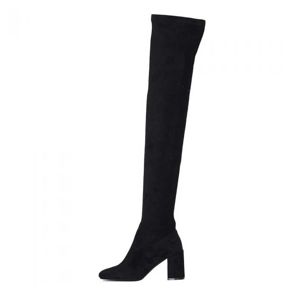 Jeffrey Campbell Black Suede Cienega Boots - image 7