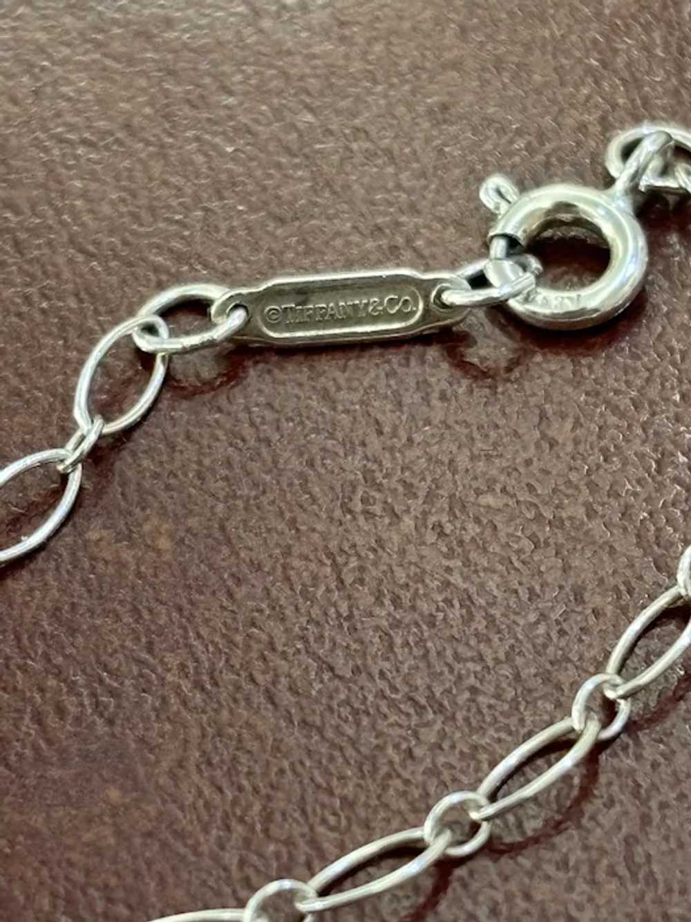 Authentic Sterling Silver Tiffany & Co Long Rolo … - image 3