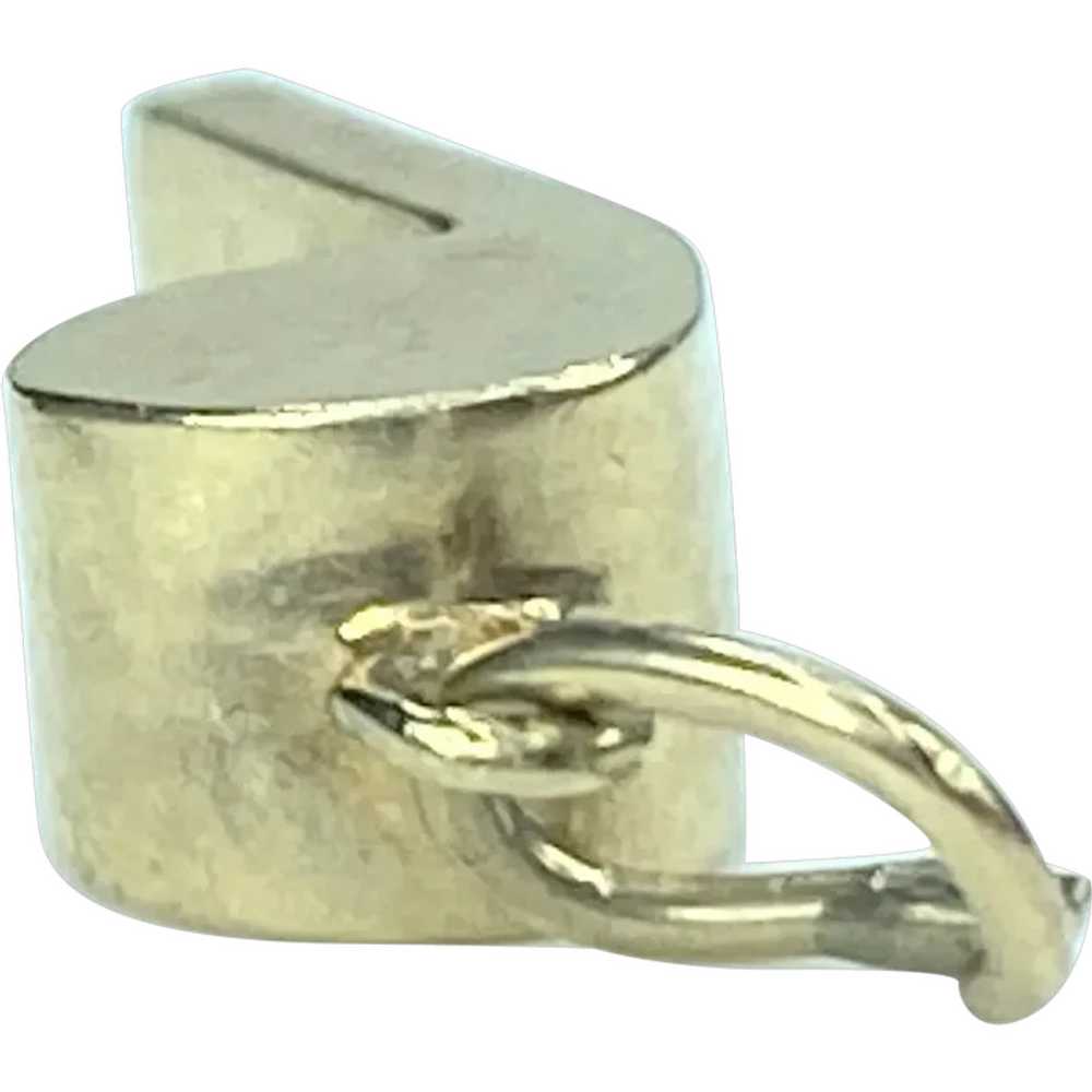 10K yellow gold 3D Whistle charm JR9282 - image 1