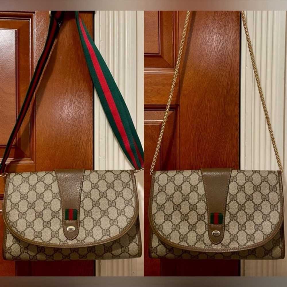 ❤️Auth♥️GUCCI GG Monogram Supreme VTG Web Interlo… - image 6