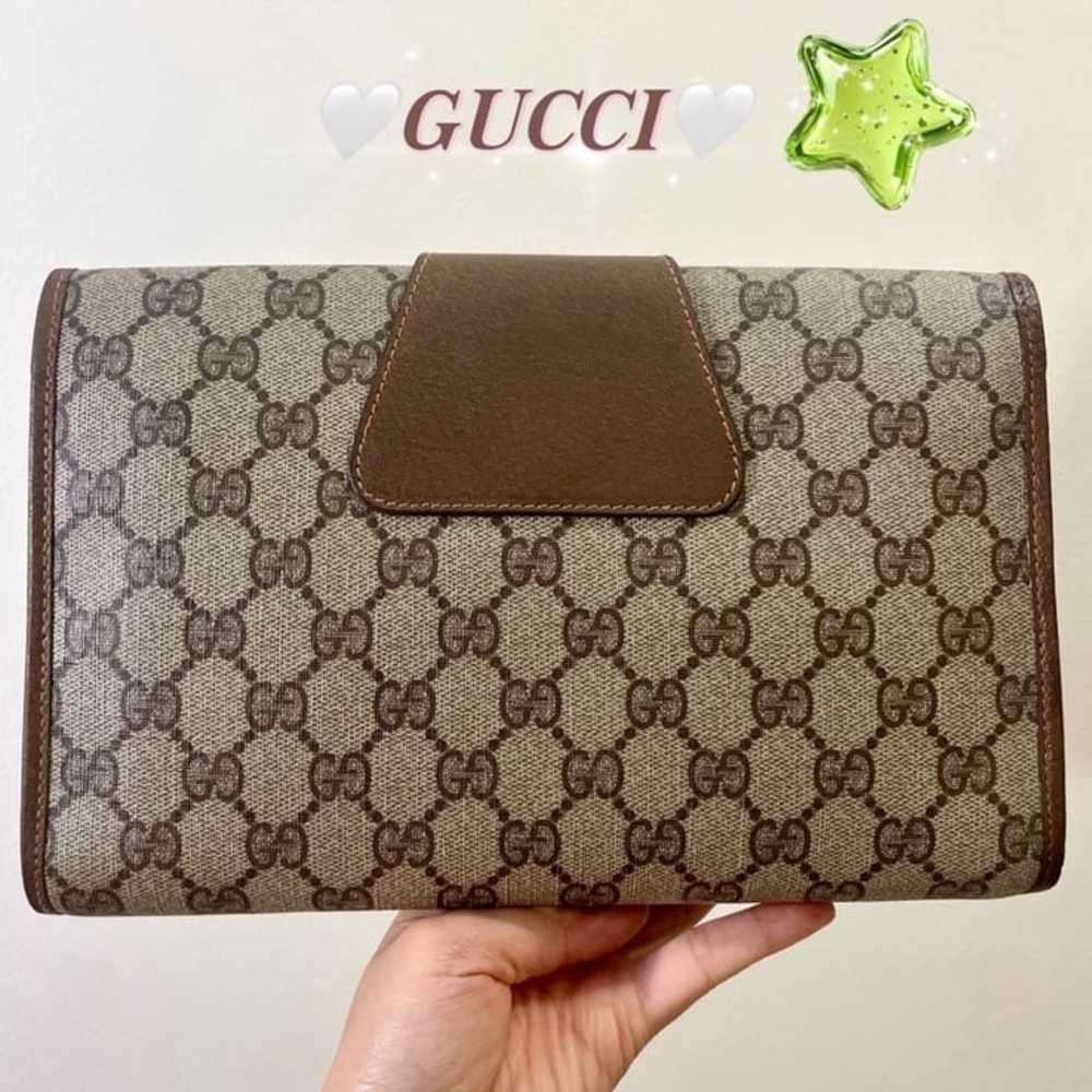 ❤️Auth♥️GUCCI GG Monogram Supreme VTG Web Interlo… - image 9