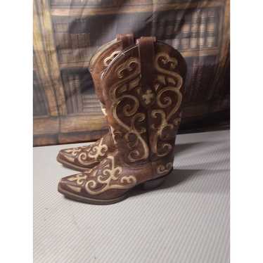 Tony Lama Earth Santa Fe Snip Toe Western Boots Wo