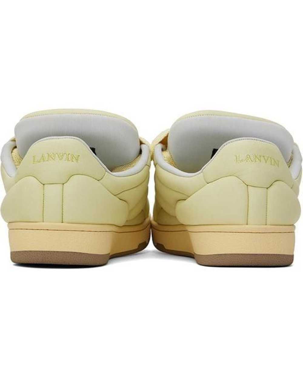 Lanvin o1w1db11024 Low Top Curb Leather Sneakers … - image 2