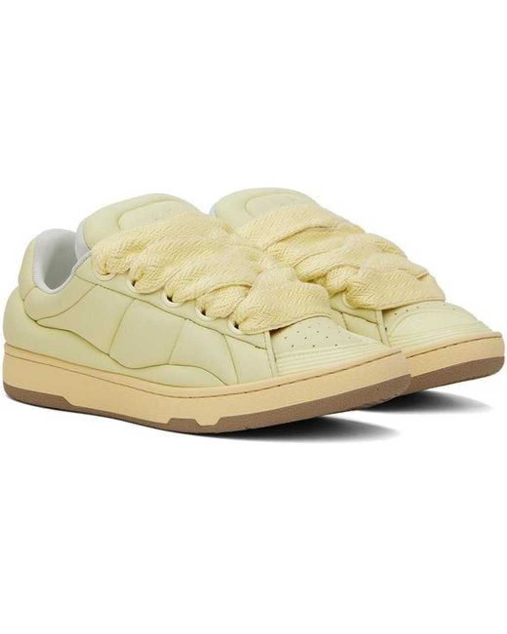 Lanvin o1w1db11024 Low Top Curb Leather Sneakers … - image 4