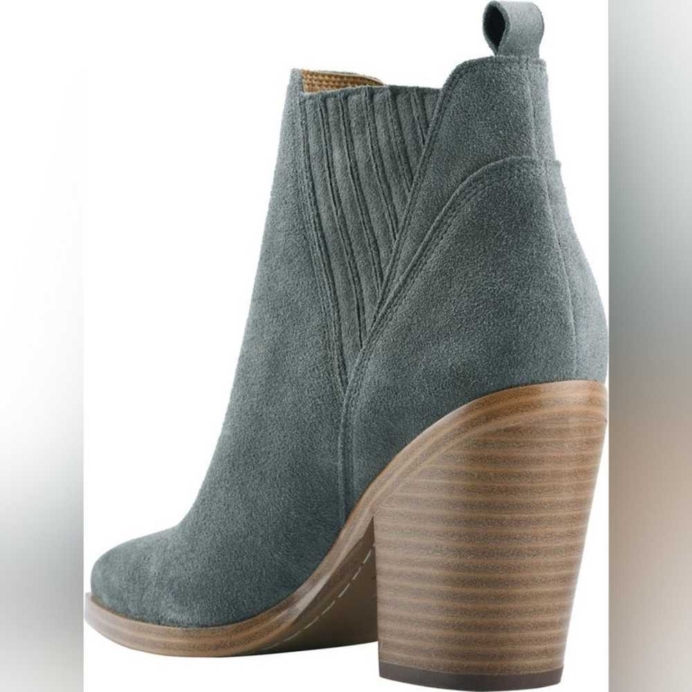 Marc Fisher gray suede booties size 9.5 - image 2