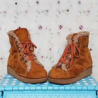 Vintage 70s Polish Snow Bunny Booties - image 1