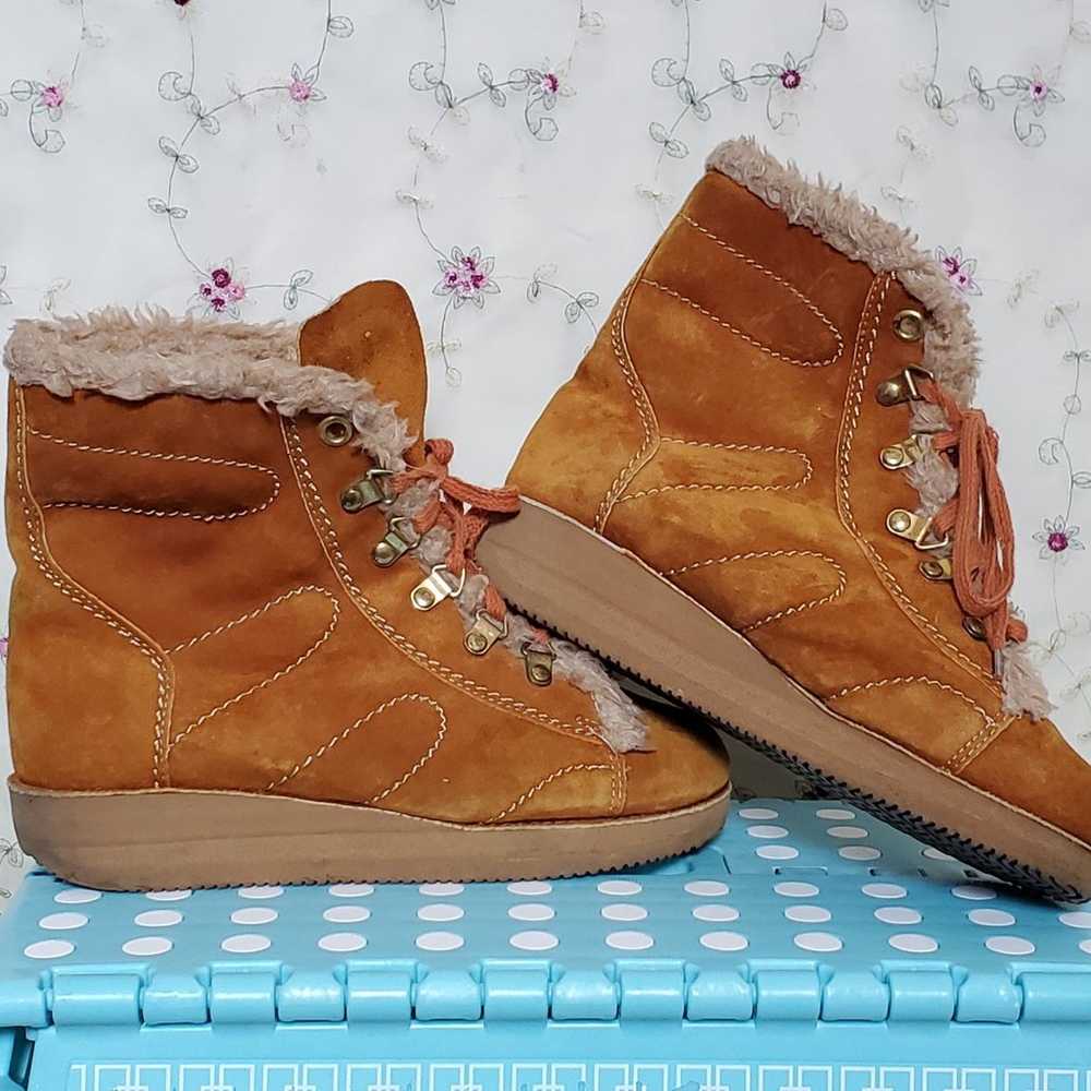 Vintage 70s Polish Snow Bunny Booties - image 7