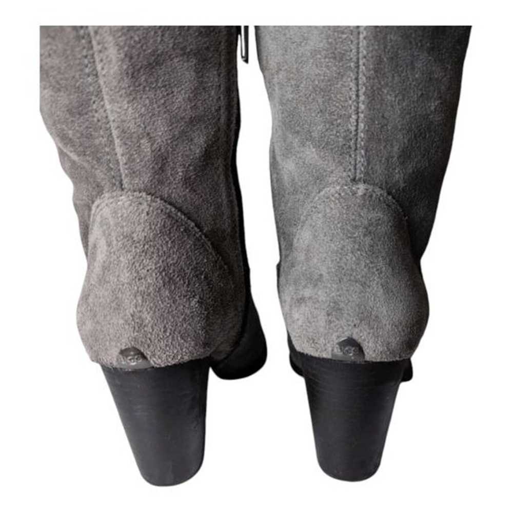 UGG Ava Tall "Grey" Suede Boot Size 7 - image 10