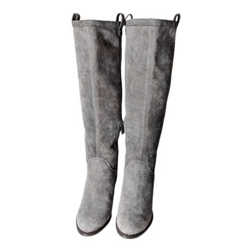 UGG Ava Tall "Grey" Suede Boot Size 7 - image 4