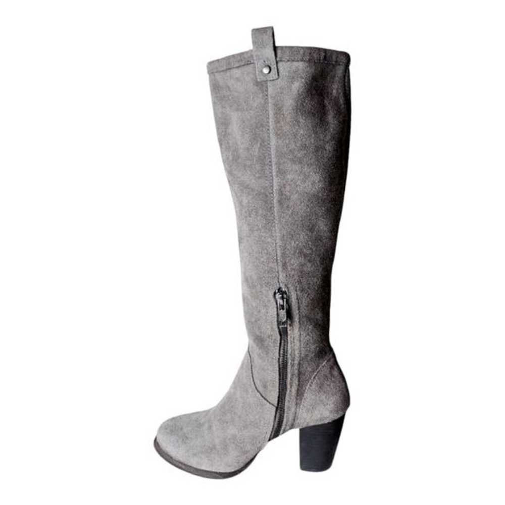 UGG Ava Tall "Grey" Suede Boot Size 7 - image 6