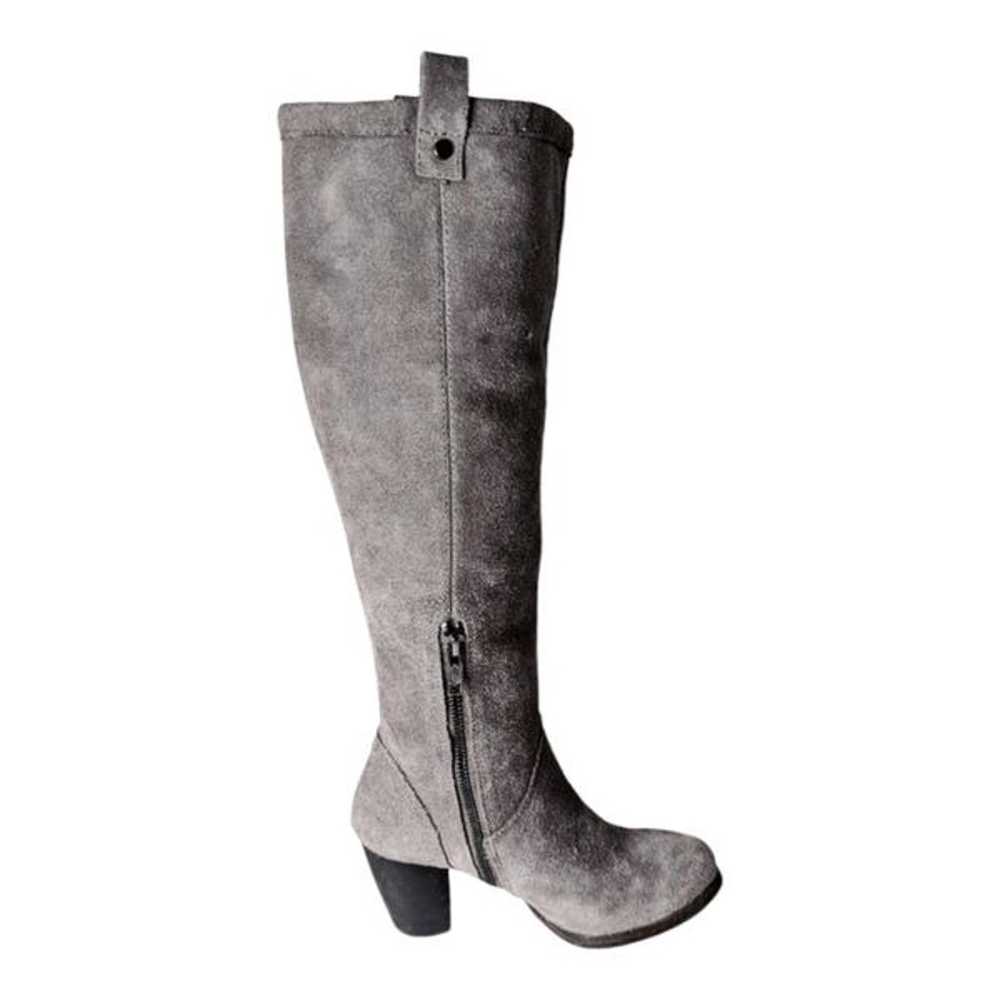 UGG Ava Tall "Grey" Suede Boot Size 7 - image 7