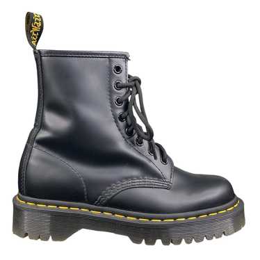 Dr Martens Unisex Black Smooth Leather 8 Eye Comb… - image 1