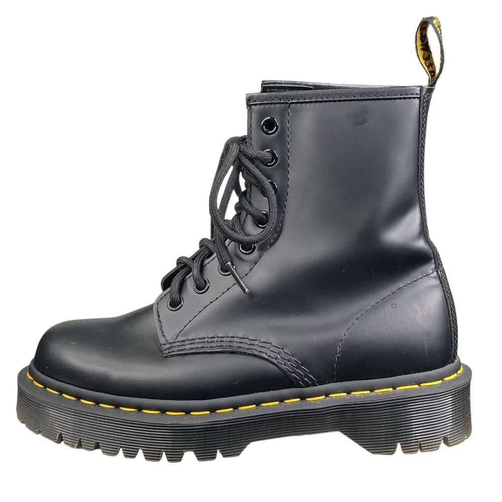 Dr Martens Unisex Black Smooth Leather 8 Eye Comb… - image 3