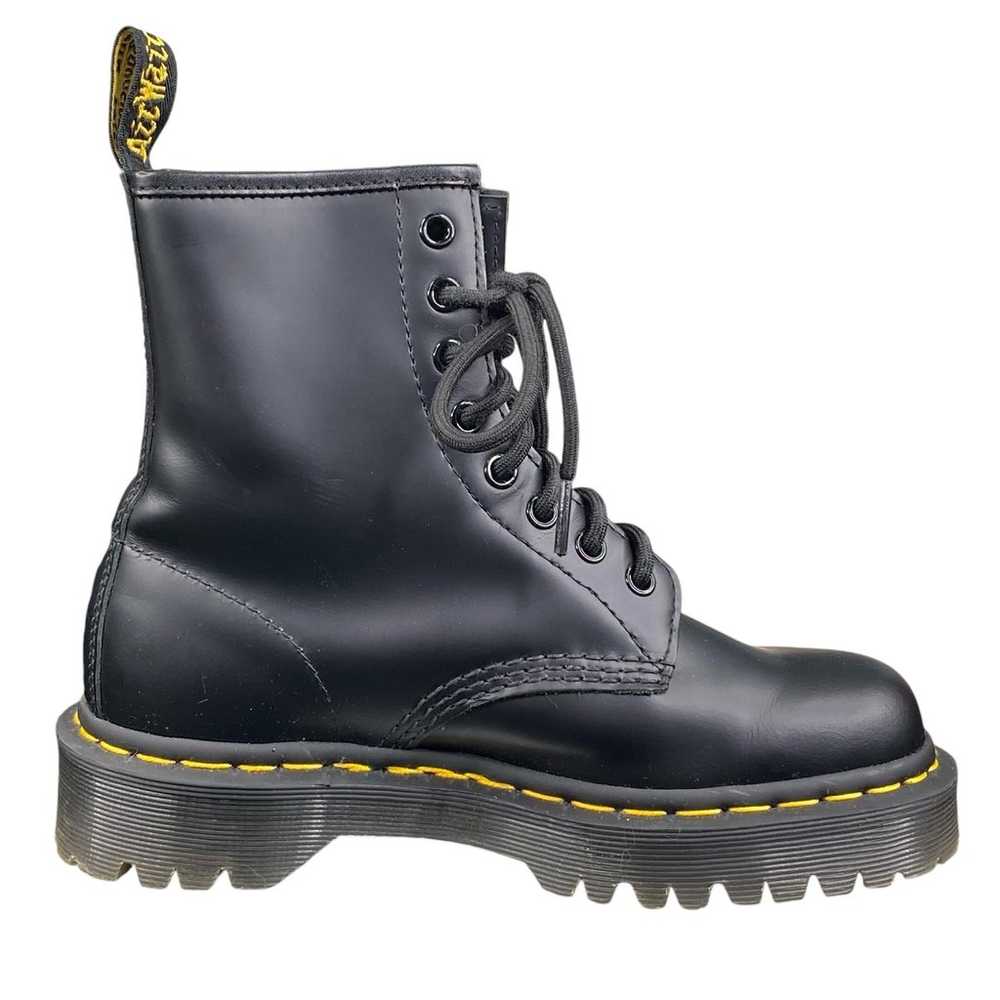 Dr Martens Unisex Black Smooth Leather 8 Eye Comb… - image 4