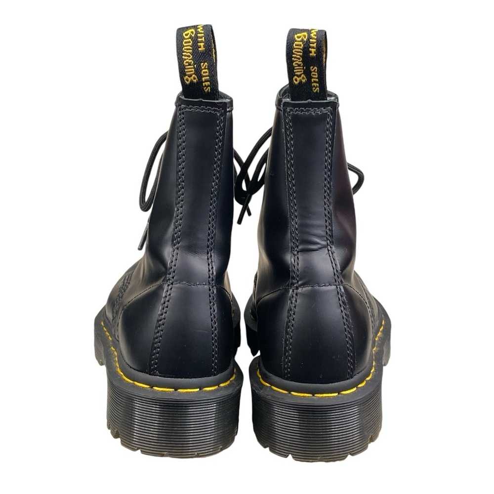 Dr Martens Unisex Black Smooth Leather 8 Eye Comb… - image 8