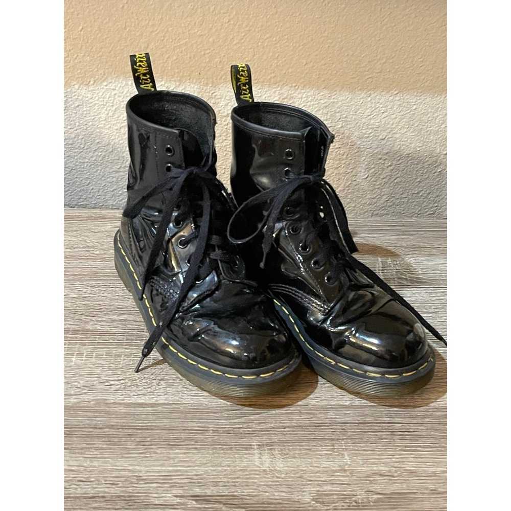 Dr Martens 1460 women's patent leather lace up bo… - image 2