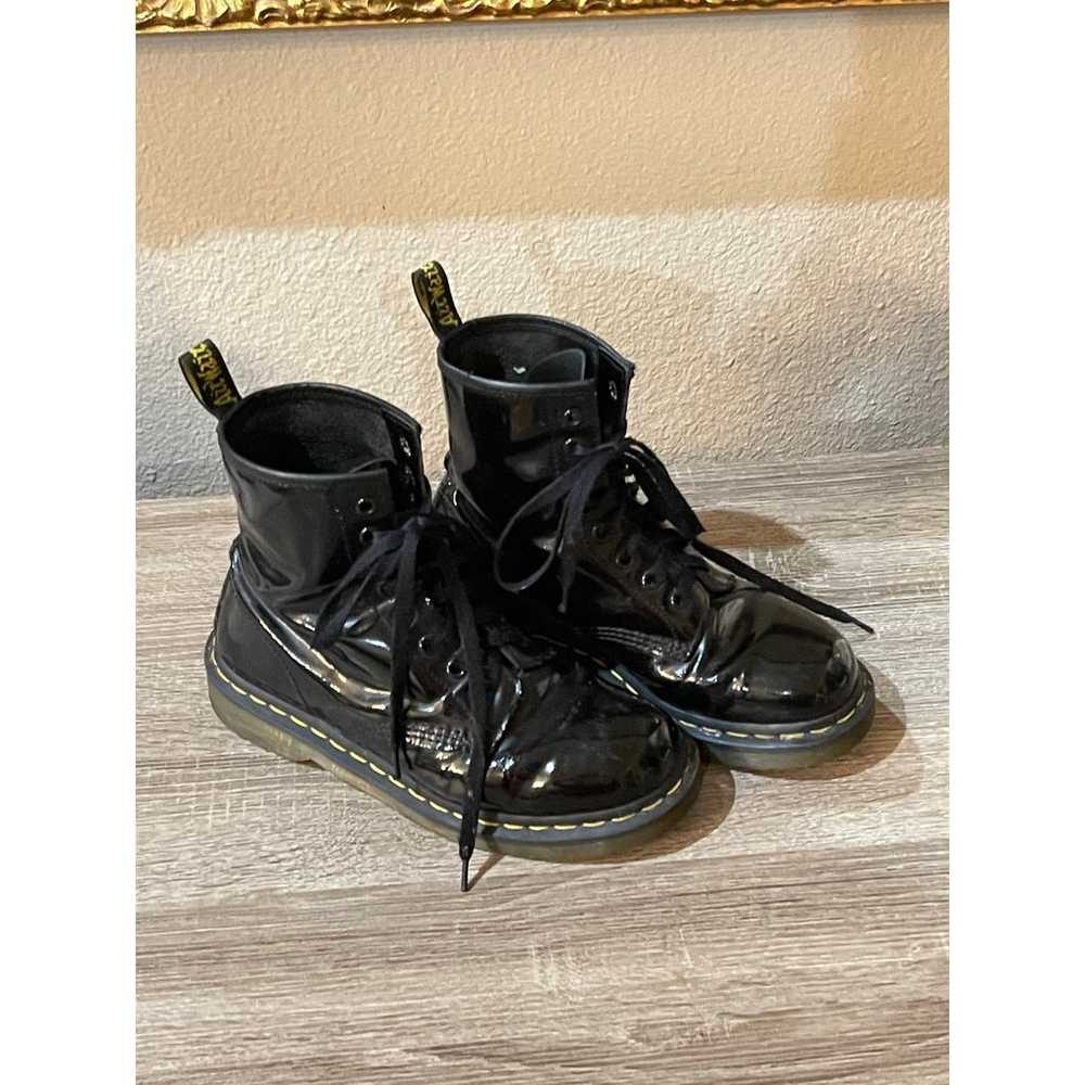 Dr Martens 1460 women's patent leather lace up bo… - image 3