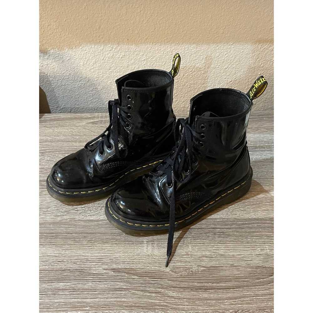 Dr Martens 1460 women's patent leather lace up bo… - image 5