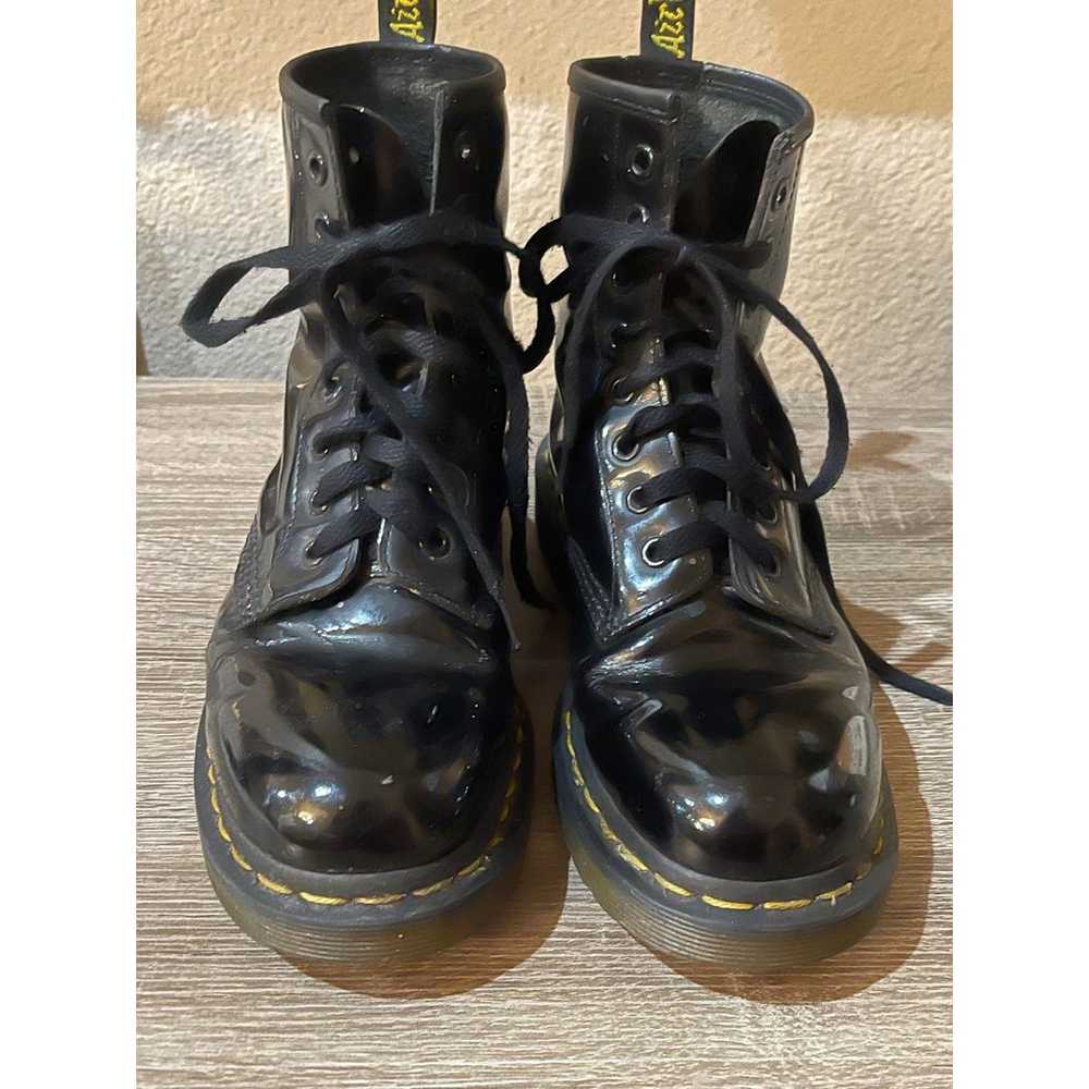 Dr Martens 1460 women's patent leather lace up bo… - image 9