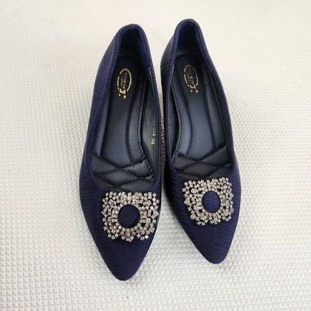 Vintage 60s Womens Size 4 Navy Blue Shoes Heels M… - image 3