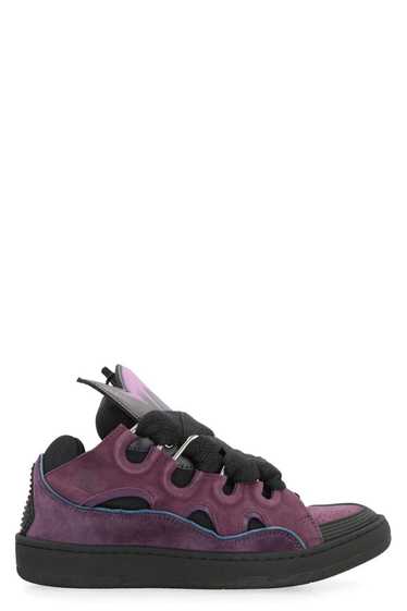 Lanvin o1w1db11024 Low Top Curb Sneakers in Purple