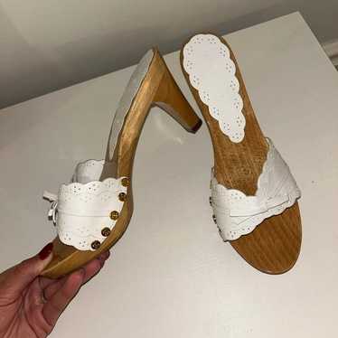 靴 Vintage celine shoes CELINE White Leather Triomphe Low Top Women's Sneakers