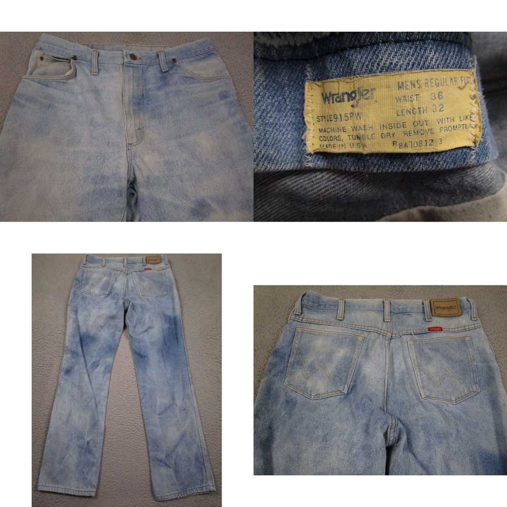 Wrangler Vintage Wrangler Jeans Mens 34x32 Blue D… - image 4