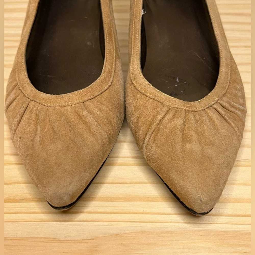 Stuart Weitzman Vintage Suede Kitten Heel Tan Siz… - image 8