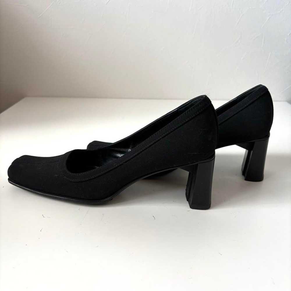 PRADA vintage logo pumps size 36 1/2 black - image 4