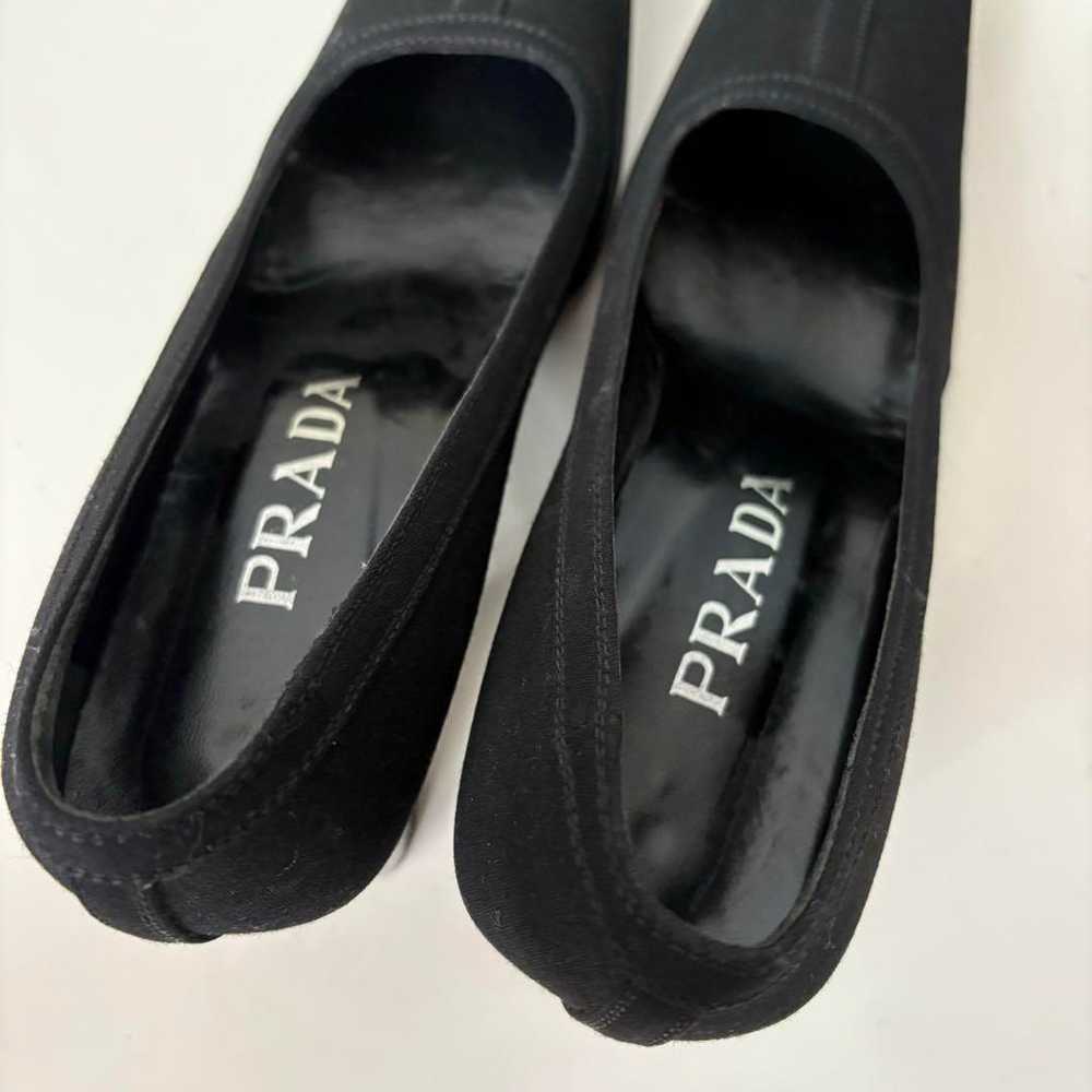 PRADA vintage logo pumps size 36 1/2 black - image 7