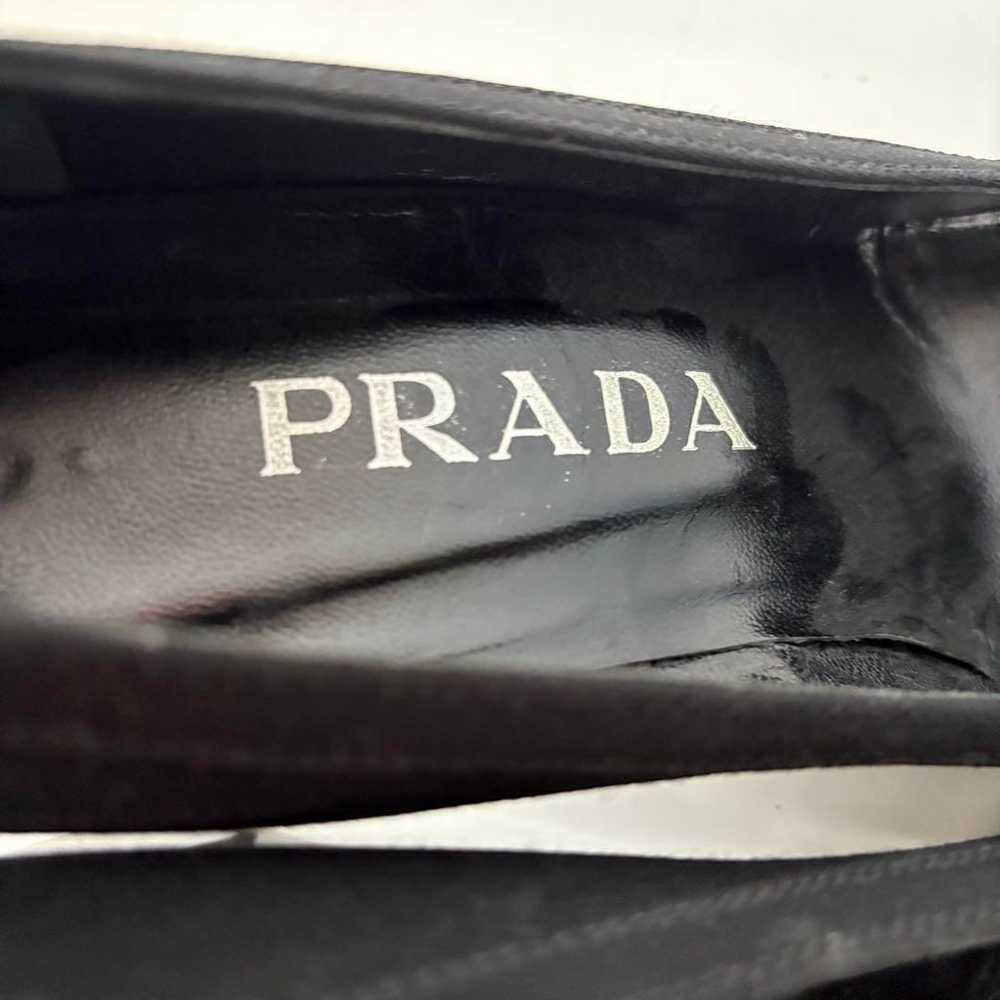 PRADA vintage logo pumps size 36 1/2 black - image 9