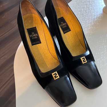 Vintage Fendi Heels Leather And