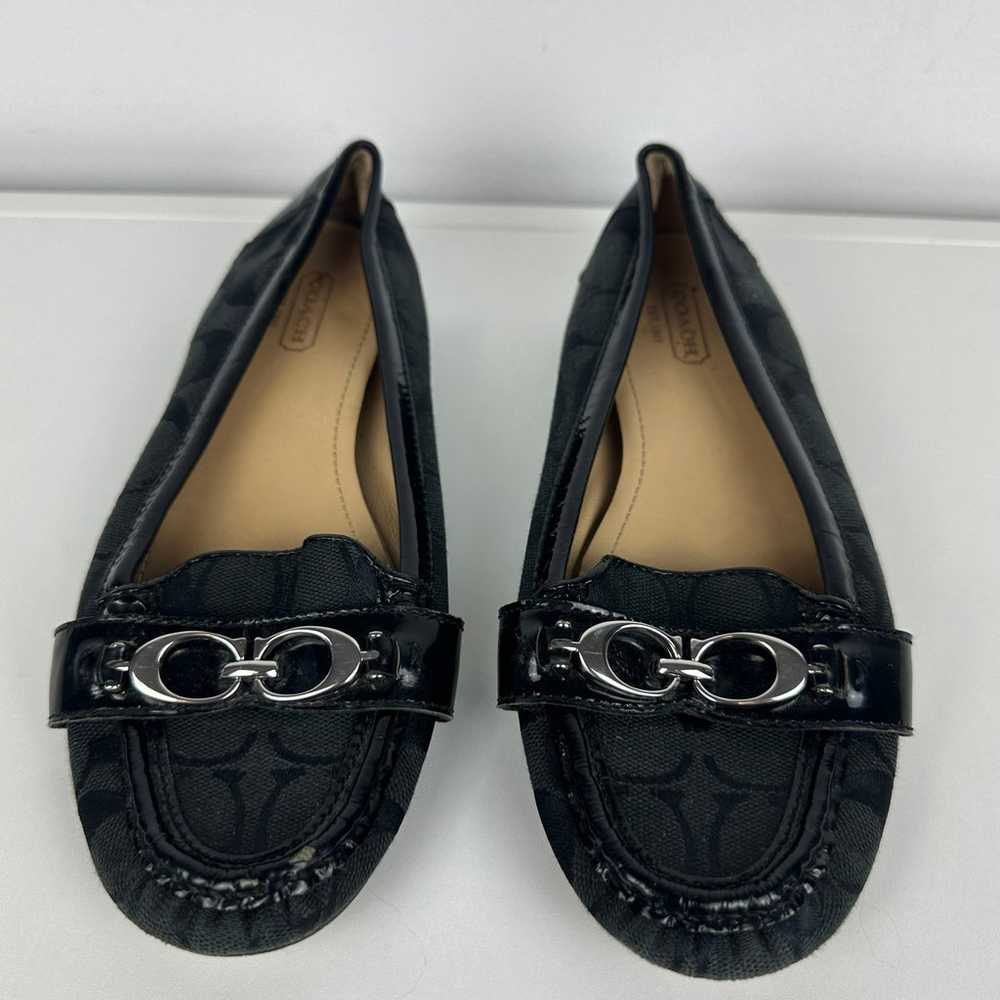 Coach Womens Signature Monogram Slip-On Patent Le… - image 3