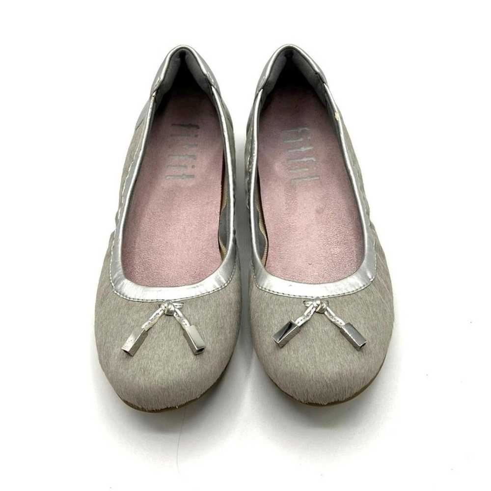 fitfit Fitfit Flat Pumps Gray Silver 1209 - image 2