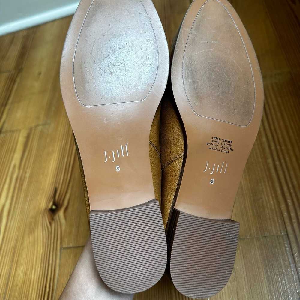 J.Jill tan leather fleece lined mules SIZE 9 - image 3