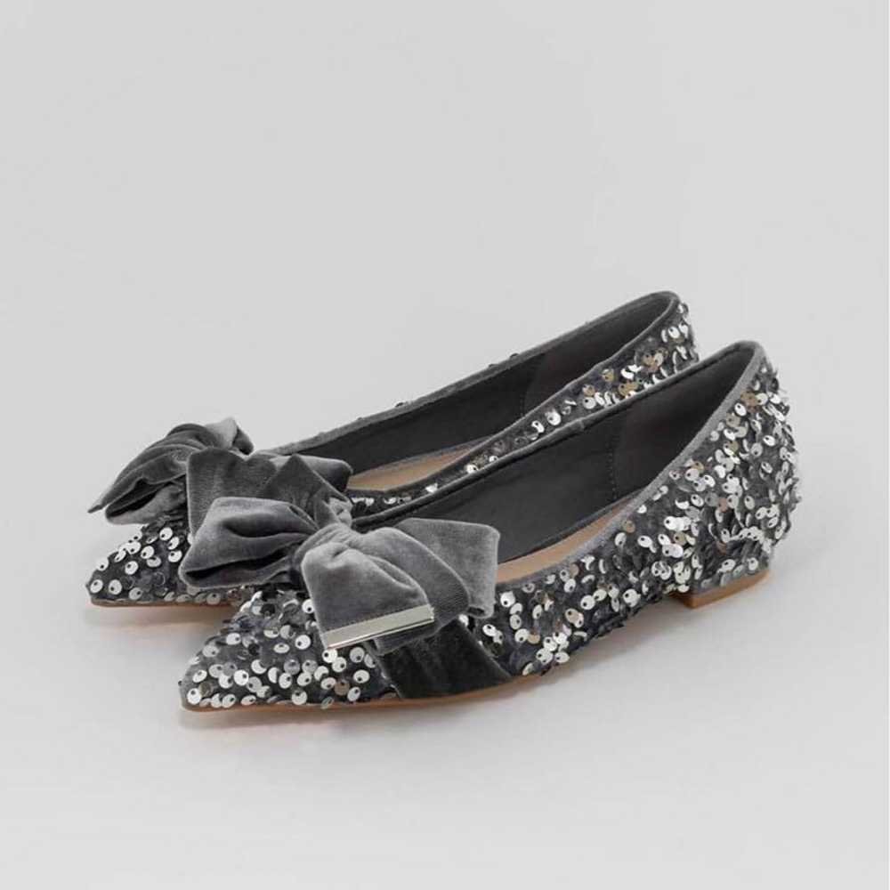 Velour Ribbon Flat Shoes RANDA - image 3