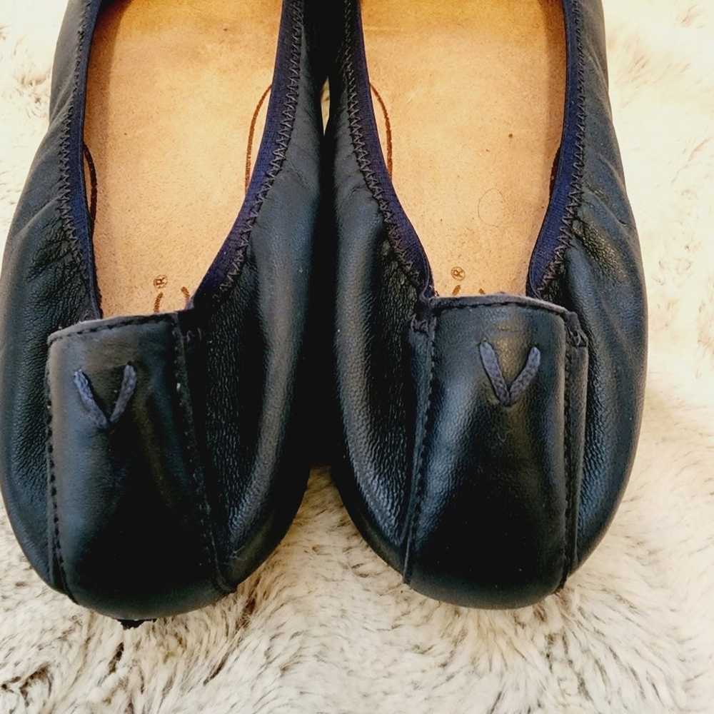 VIONIC BLACK SEQUIN BOW BALLET FLATS SIZE 7.5 - image 2