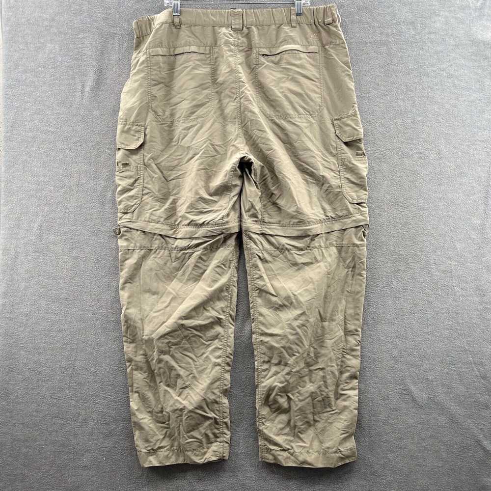 Vintage rei mens size XL beige cargo convertible … - image 2