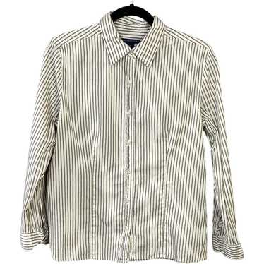 Westbound Petites Women’s Striped Button-Down Shi… - image 1