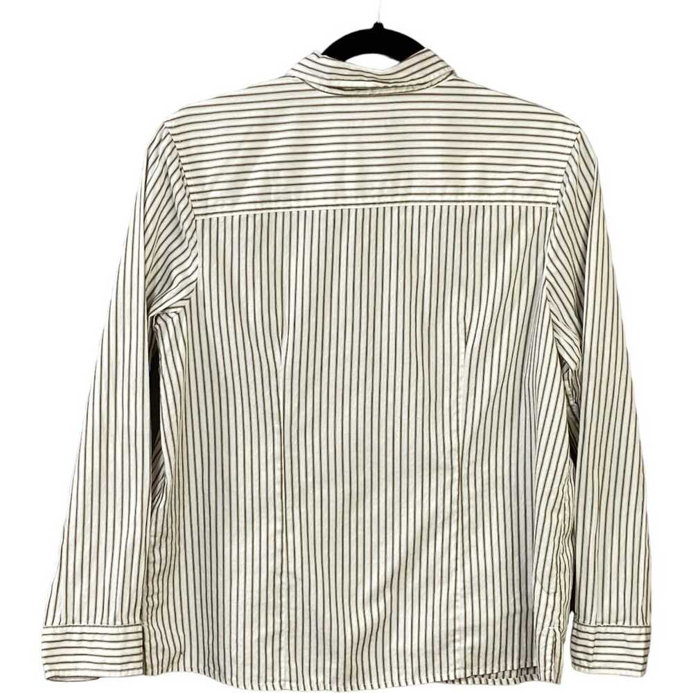 Westbound Petites Women’s Striped Button-Down Shi… - image 2