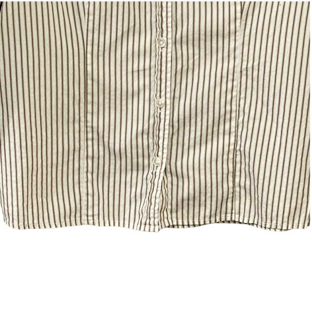 Westbound Petites Women’s Striped Button-Down Shi… - image 4